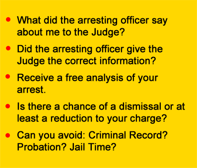 What did the officer tell the Judge? What did the officer tell the Judge?