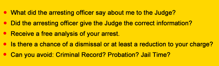 What did the officer tell the Judge?